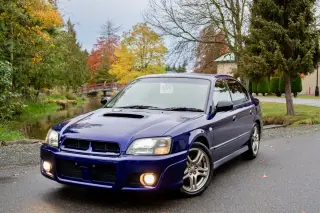 2000 Subaru Legacy B4 RSK Twin Turbo Intercooled 4WD, Auto — Violet Blue Mica Fluorine JDM Sedans & Sports, photo 2 of 9