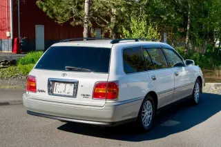 Crystal White Pearl / Silver Metallic 2000 Toyota Crown Estate 2JZ RWD, PW. PL, PS, AC, Navi, Automatic, stock KTD-0512 (photo 6)