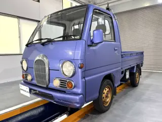 1990 Subaru Sambar Truck — Blue 4WD Kei Trucks, photo 2 of 25