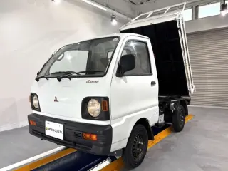 White 1991 Mitsubishi Minicab Dump, 17,600 miles, 3G83 660 cc, stock KTD-0539 (photo 2)