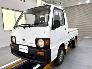White 1991 Subaru Sambar Truck, 96,500 miles, EN07 660 cc, stock KTD-0543 (photo 2)