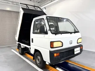 White 1993 Honda Acty Truck Dump 4WD kei truck for sale, stock KTD-0551 (photo 1)