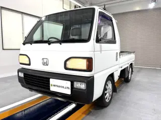 White 1993 Honda Acty Truck, 89,000 miles, E07A 660 cc, stock KTD-0552 (photo 2)
