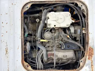 White 1993 Honda Acty Truck, 18,300 miles, E07A 660 cc, stock KTD-0554 (photo 6)
