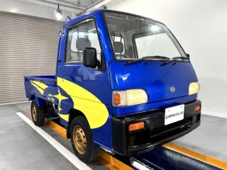 Blue 1993 Subaru Sambar Truck 4WD kei truck for sale, stock KTD-0562 (photo 1)