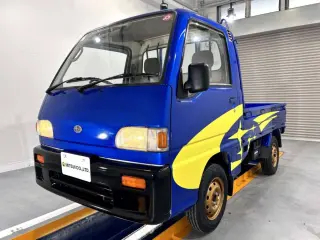 1993 Subaru Sambar Truck — Blue 4WD Kei Trucks, photo 2 of 26