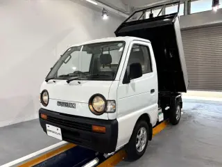 White 1993 Suzuki Carry Dumpcarry Truck, 77,800 miles, F6A 660 cc, stock KTD-0571 (photo 2)