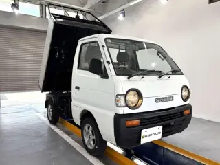 White 1993 Suzuki Carry Dumpcarry Truck 4WD kei truck for sale, stock KTD-0571 (photo 1)
