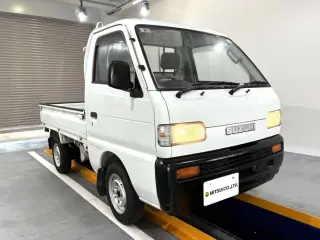 White 1994 Suzuki Carry Truck 2WD kei truck for sale, stock KTD-0602 (photo 1)