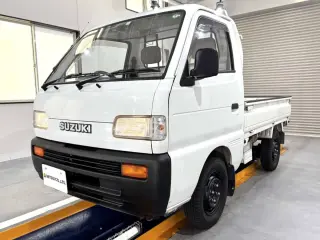 White 1994 Suzuki Carry Truck, 11,600 miles, F6A 660 cc, stock KTD-0603 (photo 2)