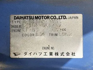 1995 Daihatsu Hijet Truck — Blue 4WD Kei Trucks, photo 26 of 27
