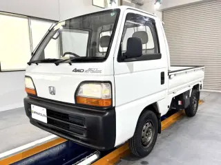 White 1995 Honda Acty Truck, 88,300 miles, E07A 660 cc, stock KTD-0618 (photo 2)