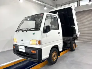White 1995 Subaru Sambar Truck Dump, 49,700 miles, EN07 660 cc, stock KTD-0628 (photo 2)