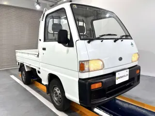 1995 Subaru Sambar Truck — White 4WD Kei Trucks, photo 1 of 25