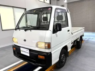 1995 Subaru Sambar Truck — White 4WD Kei Trucks, photo 2 of 24
