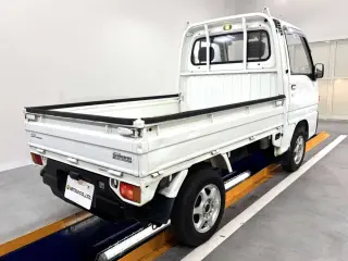 White 1995 Subaru Sambar Truck, 5-Speed Manual, imported kei truck, stock KTD-0637 (photo 4)
