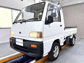 White 1995 Subaru Sambar Truck, 79,900 miles, EN07 660 cc, stock KTD-0637 (photo 2)