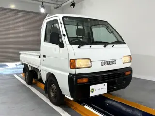 White 1995 Suzuki Carry Truck 2WD kei truck for sale, stock KTD-0640 (photo 1)