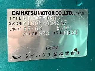 1996 Daihatsu Midget Ii, Kei Truck / Mini Truck, right-hand drive Japanese import, stock KTD-0645 (photo 27)