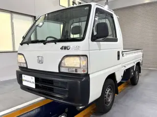 1996 Honda Acty Truck — White 4WD Kei Trucks, photo 2 of 26