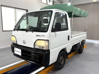 White 1996 Honda Acty Truck, 58,300 miles, E07A 660 cc, stock KTD-0655 (photo 2)
