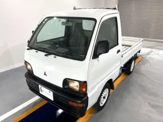 White 1996 Mitsubishi Minicab Truck, 54,200 miles, 3G83 660 cc, stock KTD-0659 (photo 2)