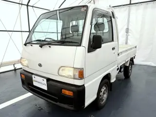 White 1996 Subaru Sambar Truck, 76,600 miles, EN07 660 cc, stock KTD-0666 (photo 2)