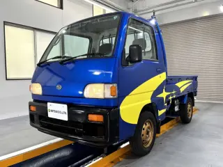 1996 Subaru Sambar Truck — Blue 4WD Kei Trucks, photo 2 of 25