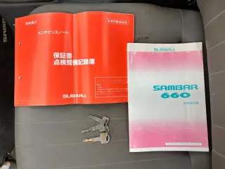White 1996 Subaru Sambar Truck 4WD kei truck for sale, stock KTD-0668 (photo 25)