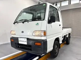 White 1996 Subaru Sambar Truck, 56,700 miles, EN07 660 cc, stock KTD-0669 (photo 2)