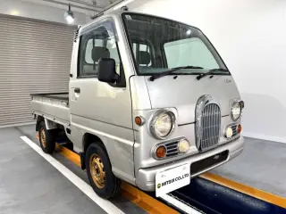 Silver 1997 Subaru Sambar Truck Classic 4WD kei truck for sale, stock KTD-0704 (photo 1)