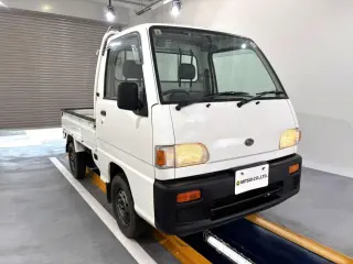 White 1997 Subaru Sambar Truck 2WD kei truck for sale, stock KTD-0705 (photo 1)