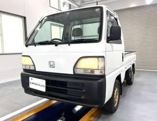 White 1998 Honda Acty Truck, 57,400 miles, E07A 660 cc, stock KTD-0730 (photo 2)