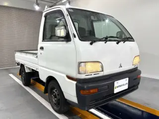 White 1998 Mitsubishi Minicab Truck 4WD kei truck for sale, stock KTD-0753 (photo 1)