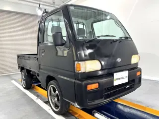 Black 1998 Subaru Sambar Truck 4WD kei truck for sale, stock KTD-0762 (photo 1)