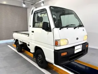 Beige 1998 Subaru Sambar Truck 4WD kei truck for sale, stock KTD-0763 (photo 1)