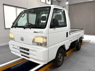 White 1999 Honda Acty Truck, 32,700 miles, E07A 660 cc, stock KTD-0796 (photo 2)