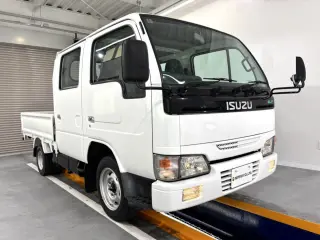 White 2000 Isuzu Elf Truck 2WD Japanese import for sale, stock KTD-0844 (photo 1)