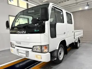 White 2000 Isuzu Elf Truck, 21,800 miles, KA20 2000 cc, stock KTD-0844 (photo 2)