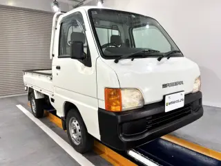 White 2000 Subaru Sambar Truck 4WD kei truck for sale, stock KTD-0854 (photo 1)