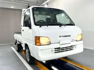 2000 Subaru Sambar Truck — White 4WD Kei Trucks, photo 1 of 29
