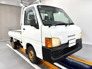 2000 Subaru Sambar Truck — White 4WD Kei Trucks, photo 1 of 27