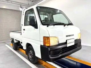 2000 Subaru Sambar Truck — White 4WD Kei Trucks, photo 1 of 27