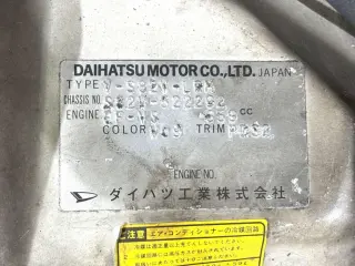 White 1993 Daihatsu Hijet Van, 74,700 miles, EF 660 cc, stock KTD-0883 (photo 26)
