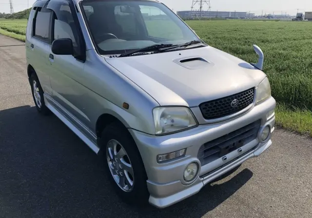 Silver 1998 Daihatsu Terios SUV 4WD Japanese import for sale, stock KTD-0525