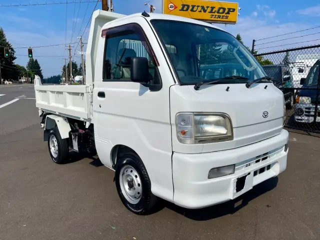 2000 Daihatsu Hi-Jet PTO HD Dump 4WD, 2Hi-4Hi-4Lo, AC, 5MT mini dump truck for sale, stock KTD-0176