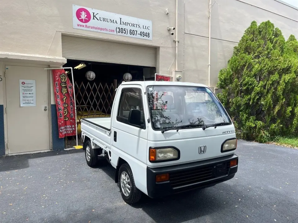 1992 Honda Acty SDX Mini Truck — White RWD Kei Trucks, photo 1 of 16