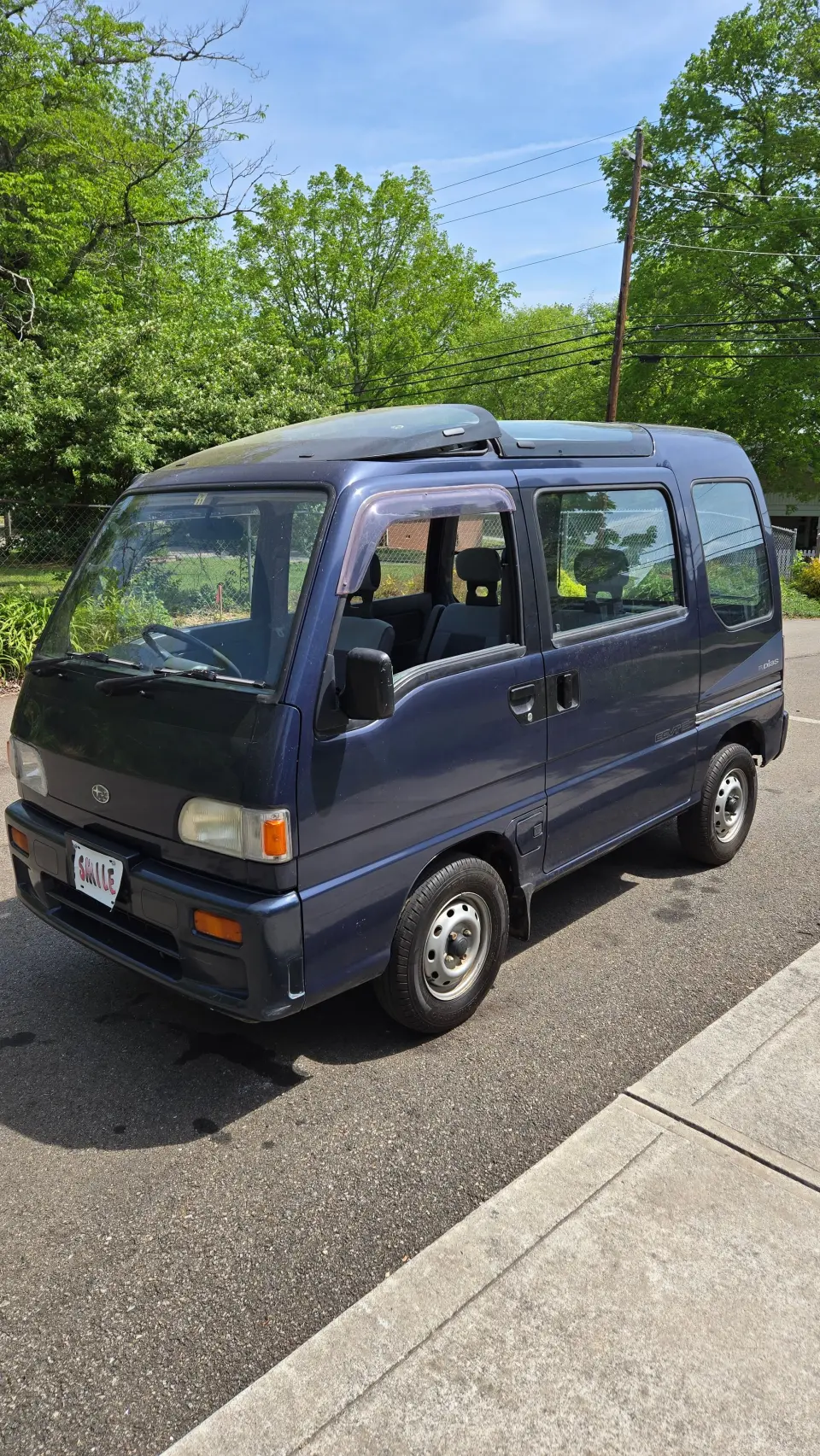 1992 Subaru Sambar — Blue RWD Kei Trucks, photo 1 of 11