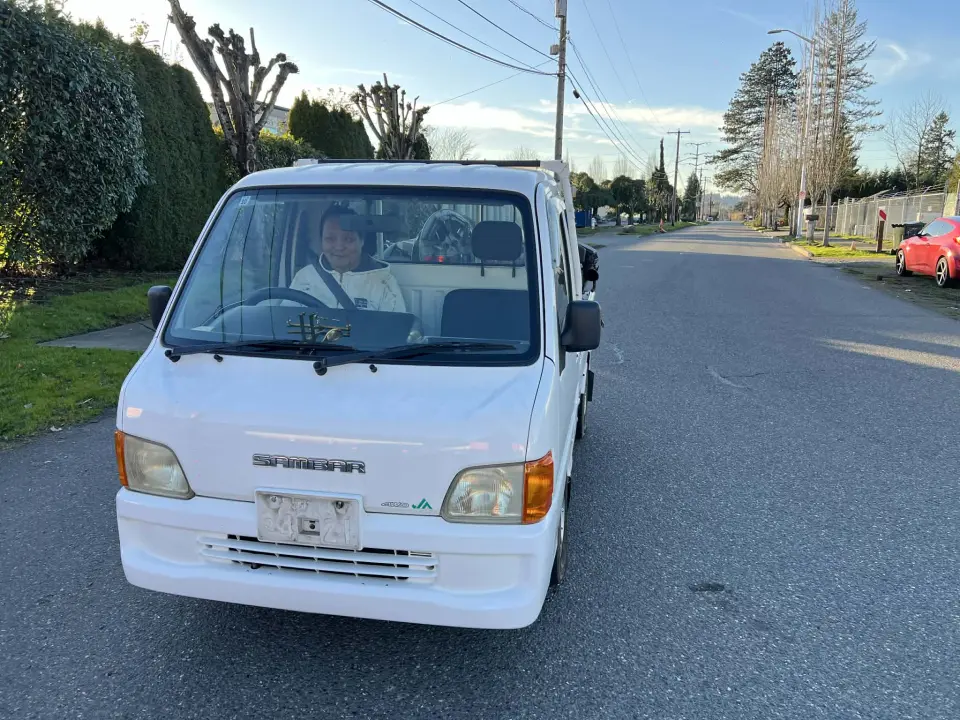 2000 Subaru Sambar — White 4WD Kei Trucks, photo 1 of 10