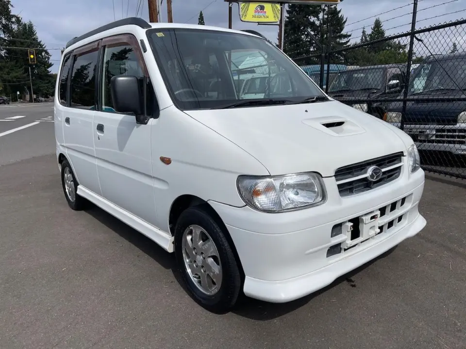 1998 Daihatsu Move SR-XX Turbo Intercooled 2WD,PS,PL,PW,AC,5MT — White Kei Cars, photo 1 of 9